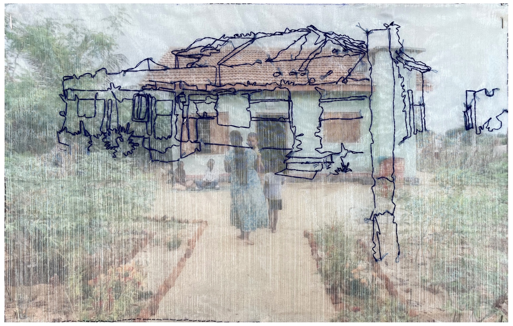 Homes Wrapped in Cloth, Borders Raised In Flags