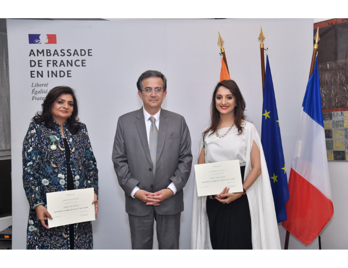 Officier de l’Ordre des arts et des Lettres- Shefali Somani & Anahita Taneja