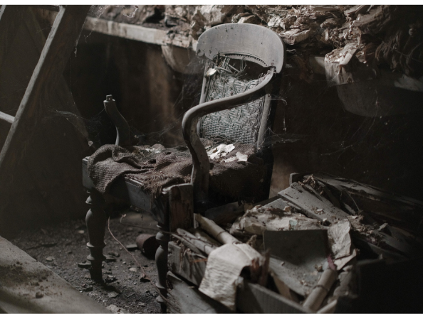 Office Chair & Documents, Railway Prison cell